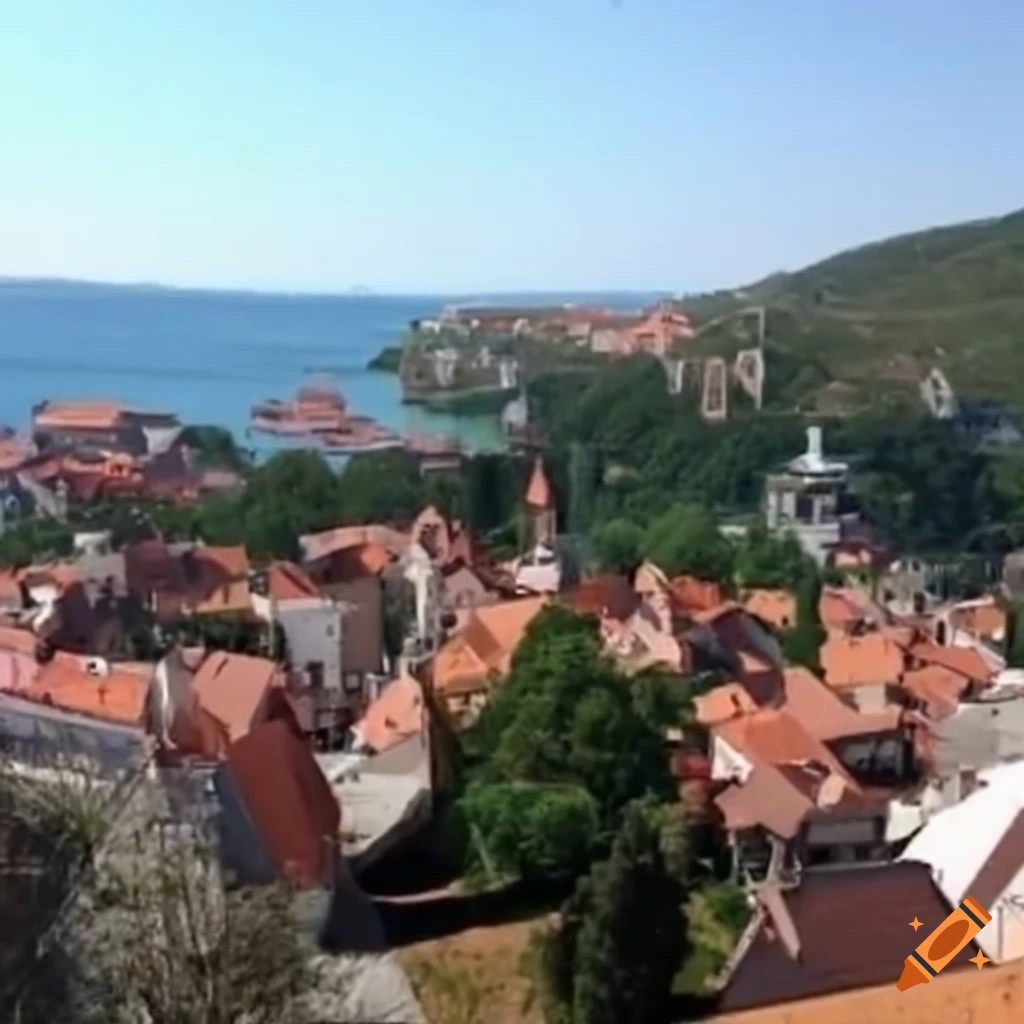 Villedor cityscape on Craiyon