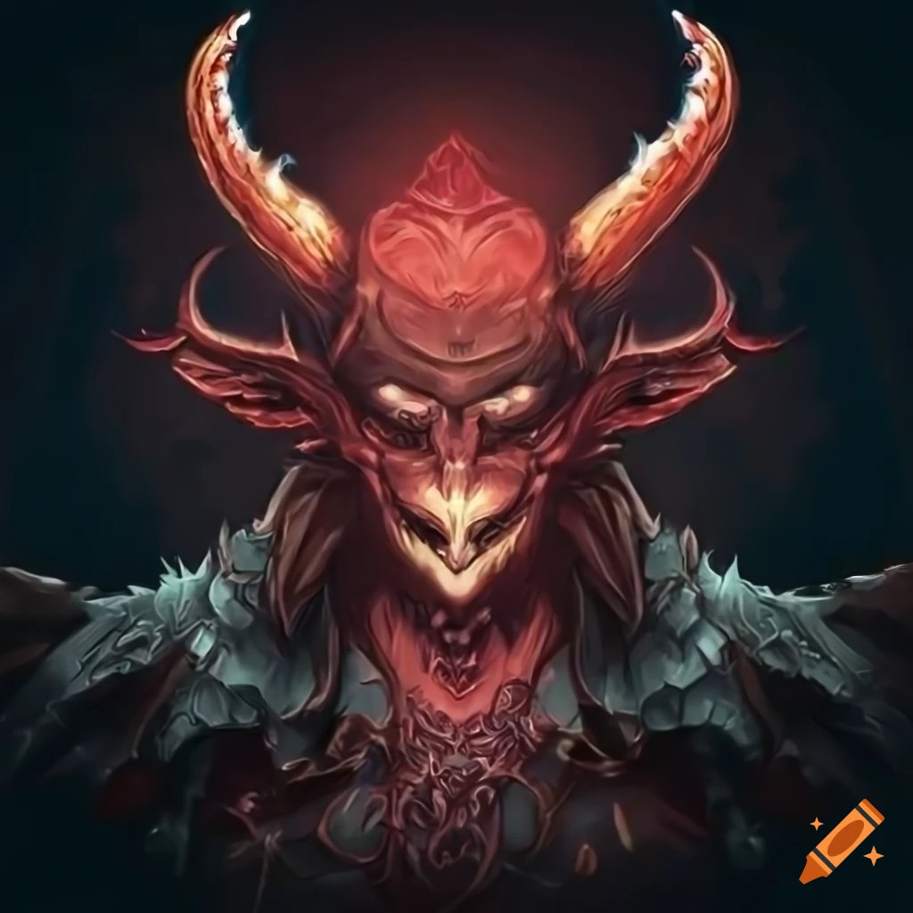 Icon of a devil hunter class game on Craiyon