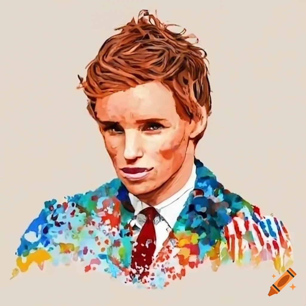 yarn-sculpture-of-eddie-redmayne-on-a-wooden-table