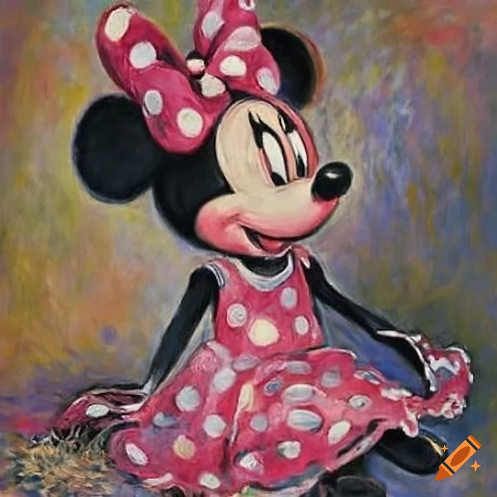 Mickey mouse with minnie mouse on Craiyon