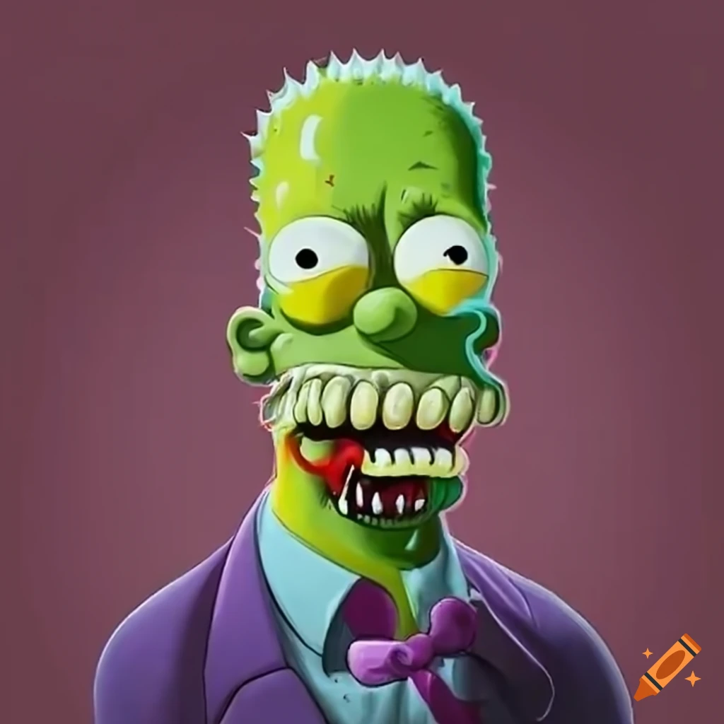 Zombie Version Of Homer Simpson On Craiyon