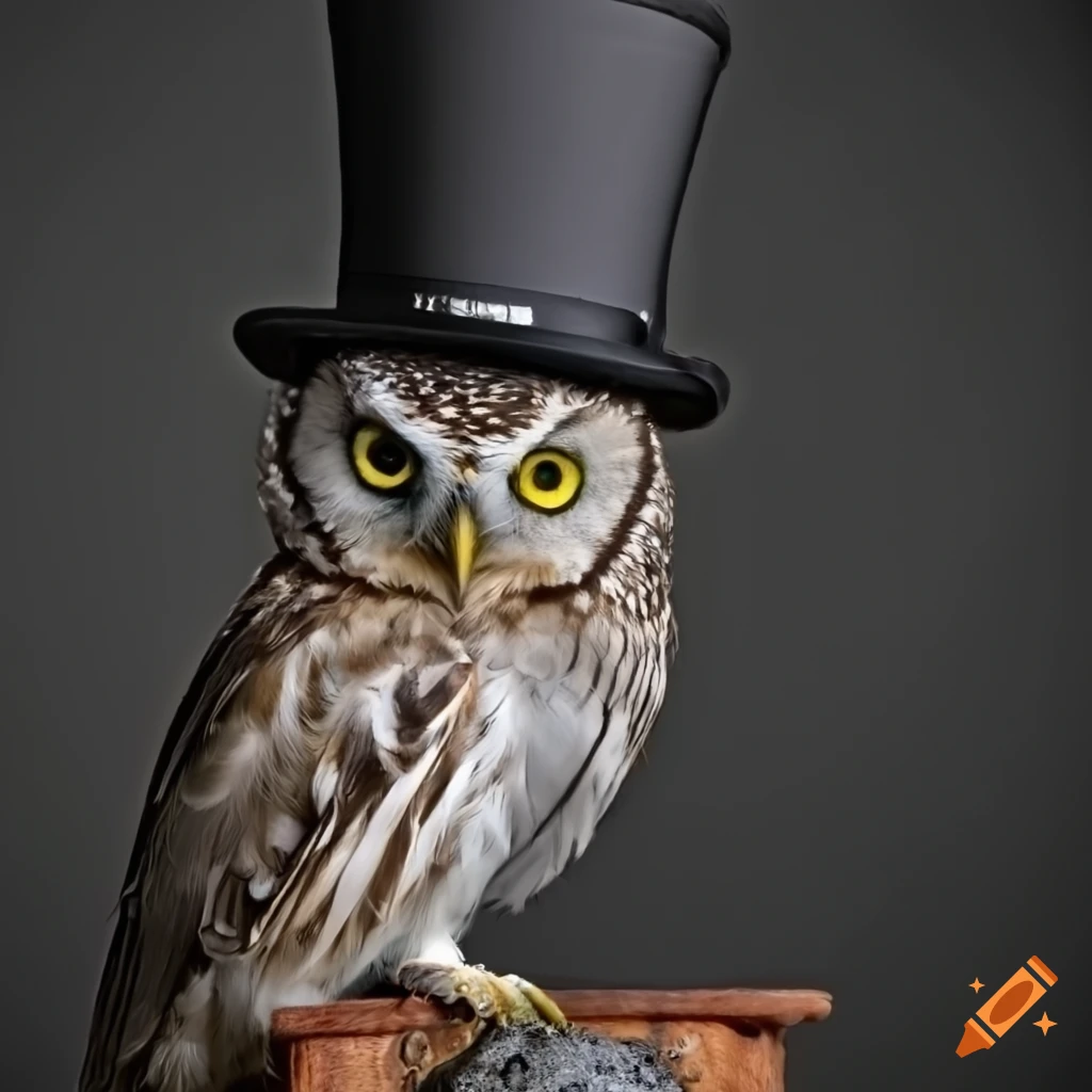 Humorous image of an owl and unicorn playing