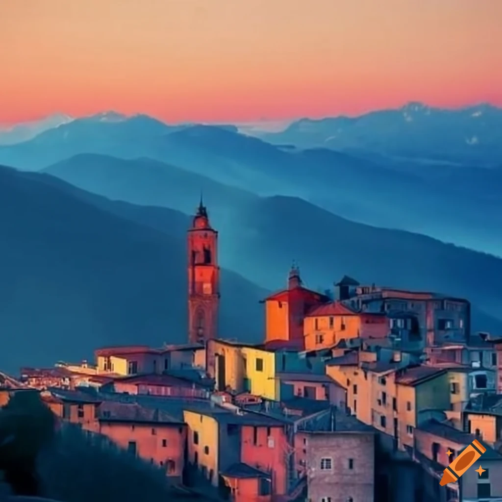 Charming Town In Northern Italy On Craiyon