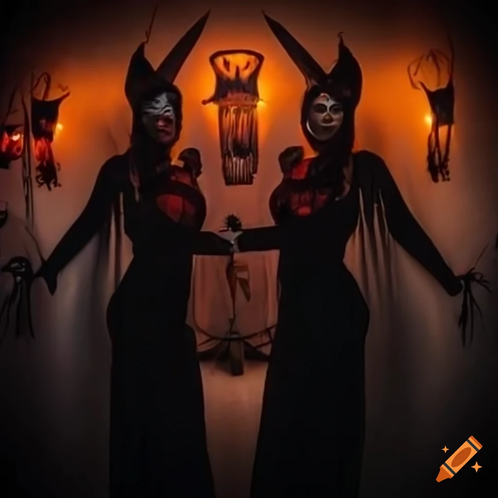 image of a Halloween party