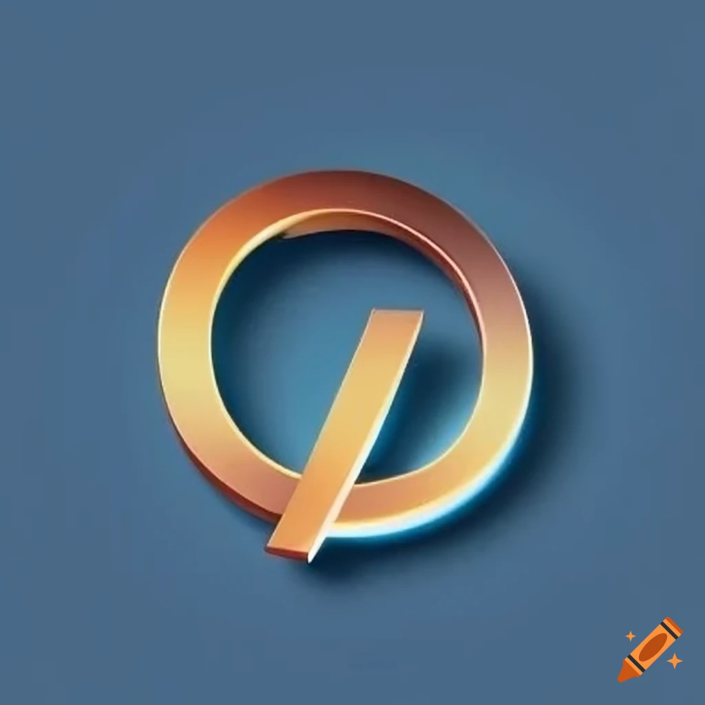 simple and stylish letter O logo on Craiyon