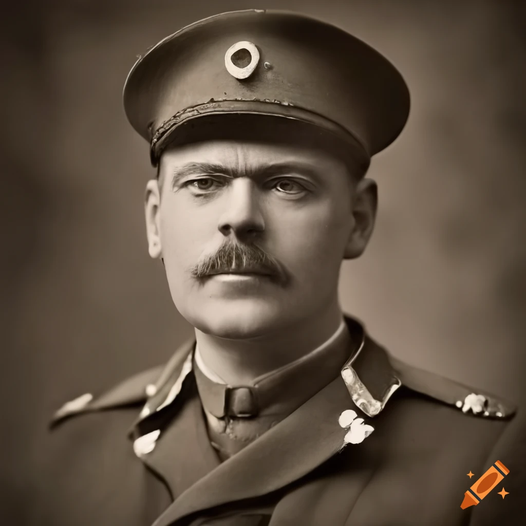 Portrait Of A British Army Officer From 1905 On Craiyon
