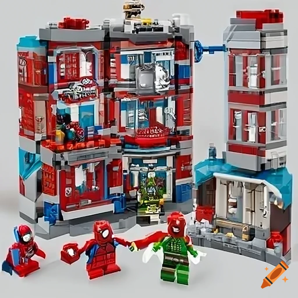 Spiderman no way home lego expansion set on Craiyon