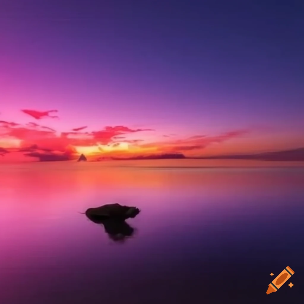 flamingos in a paradise island