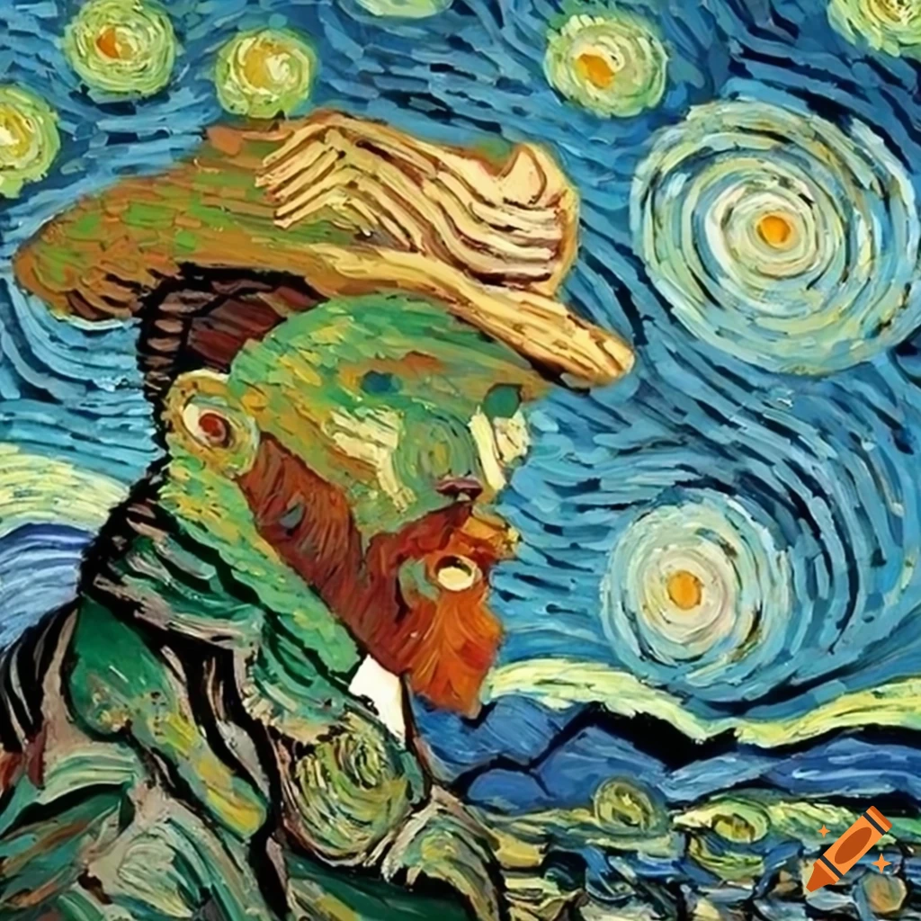 Rasta rendition of Vincent Van Gogh's Starry Night