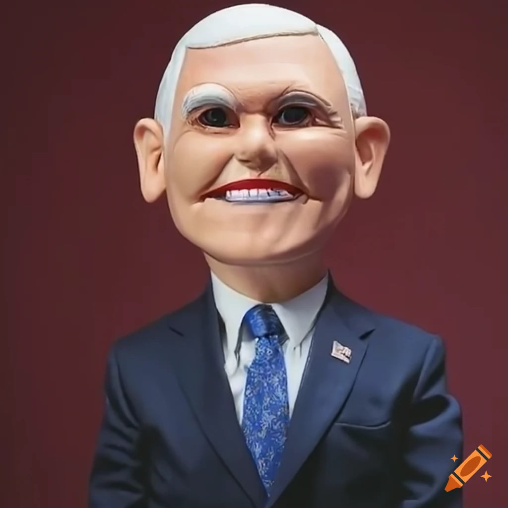 Hand puppet of mike pence