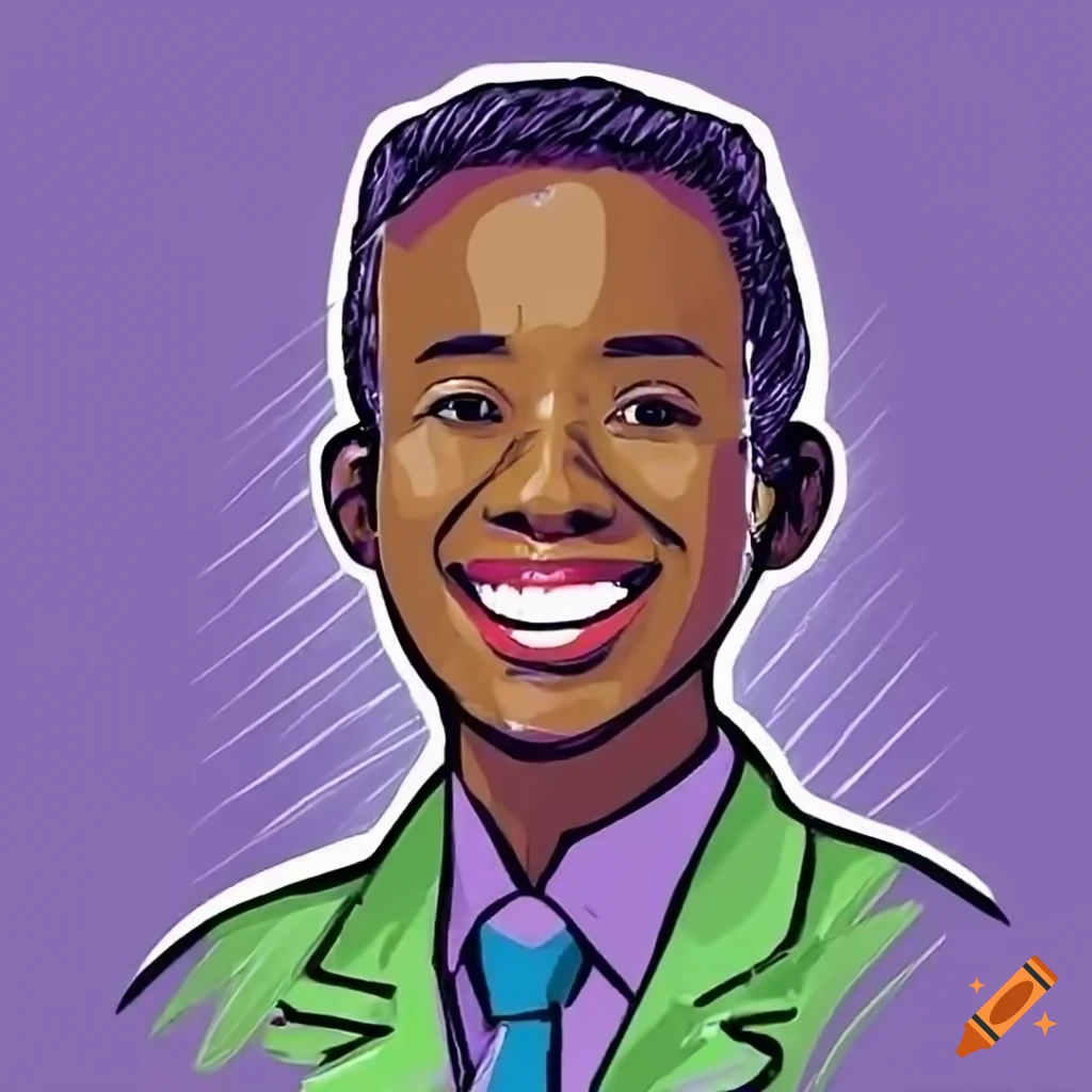 Young kenyan scientist in a lab coat