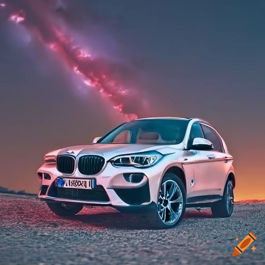 Bmw x1 car under starry sky on Craiyon