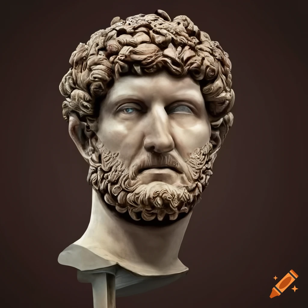 Emperor Hadrian In Roman Armor On Craiyon