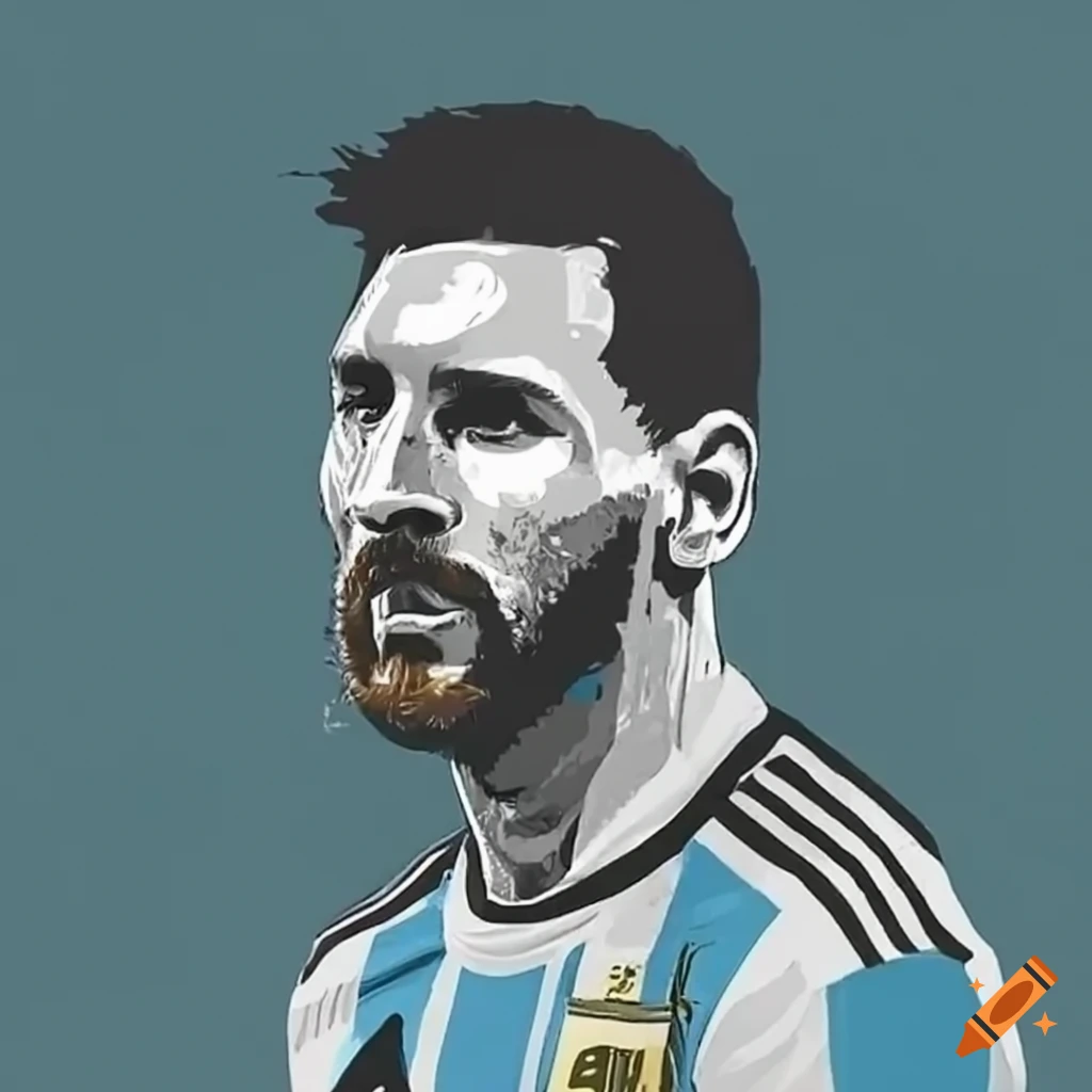 Image of messi celebrating a goal in the world cup on Craiyon
