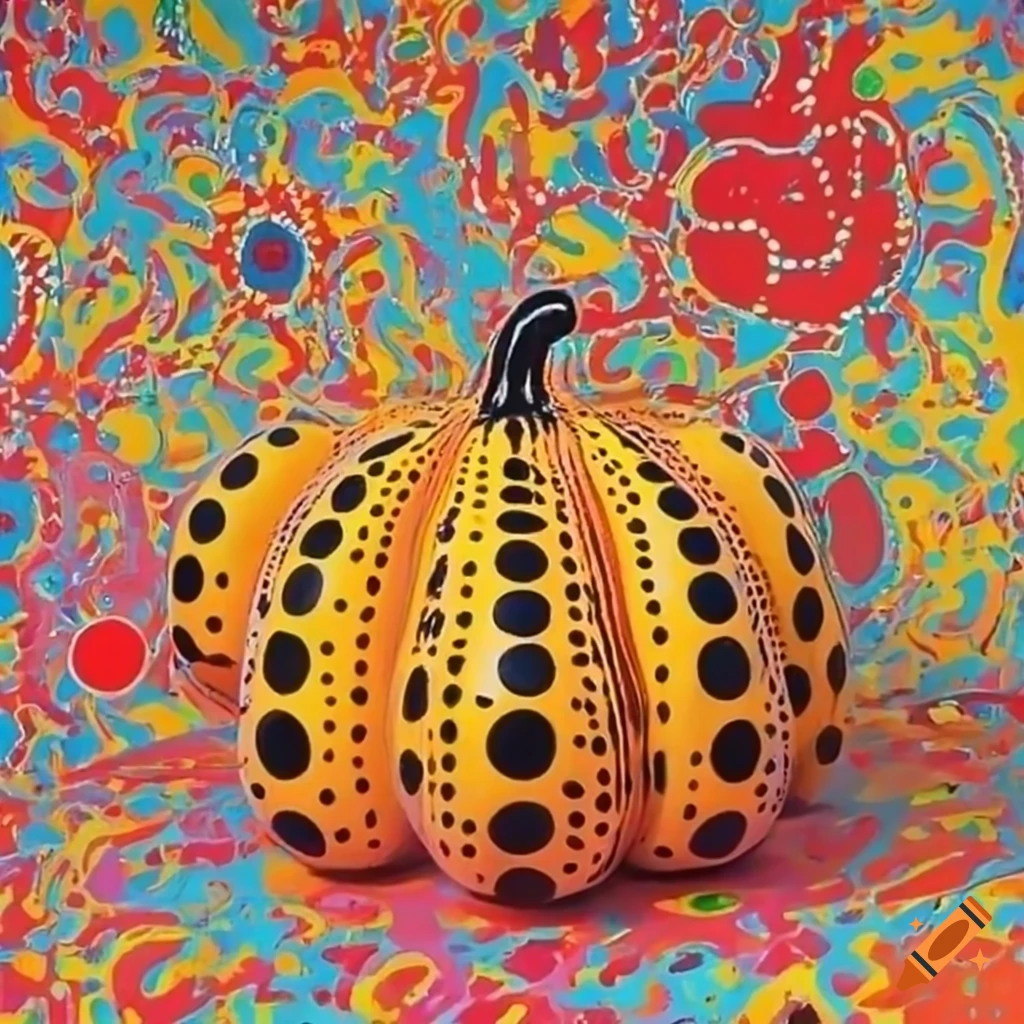 Yayoi Kusama s Pumpkin Artwork On Craiyon
