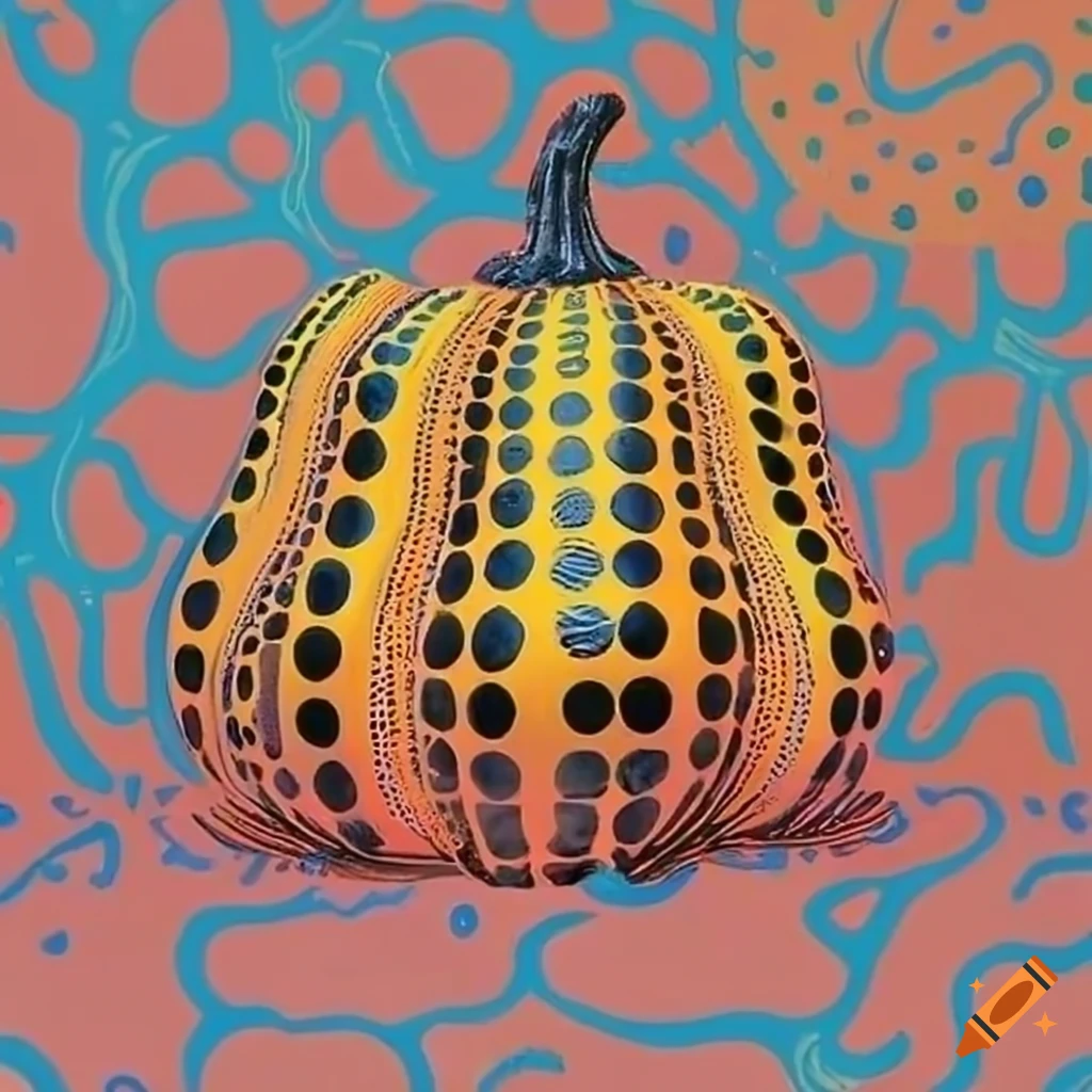 Yayoi Kusama s Iconic Pumpkin Sculpture On Craiyon