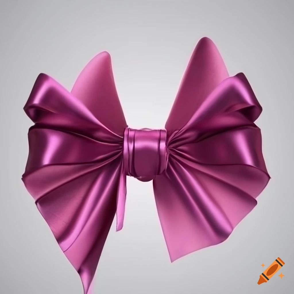 Silk ultra violet and pink bows with glitter Vector Image