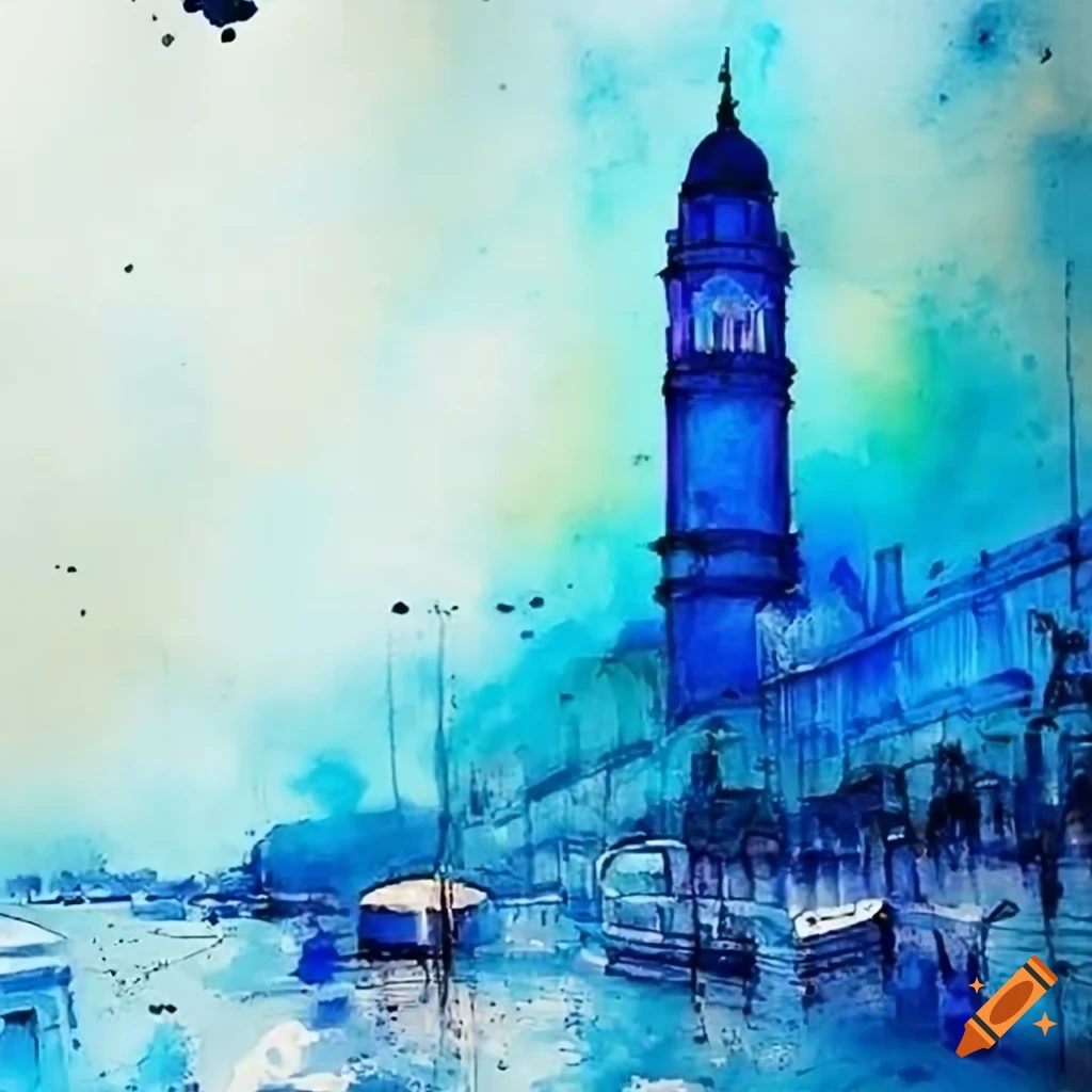 blue-skyline-of-mumbai-on-craiyon