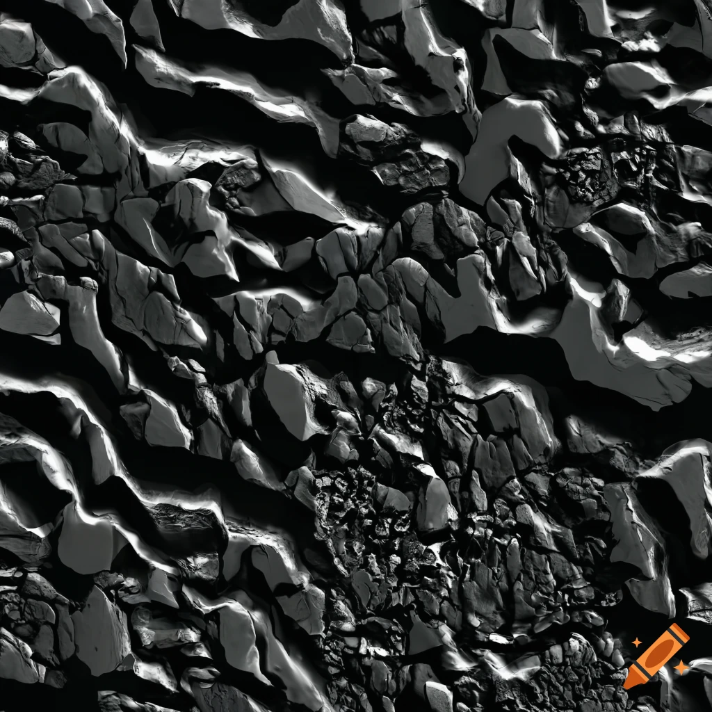 black and white rock texture pattern