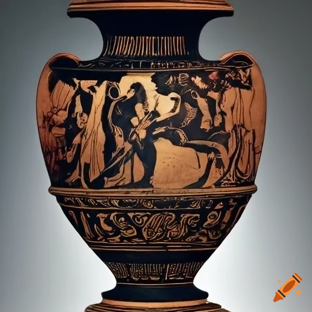 Greek engraving on a vase
