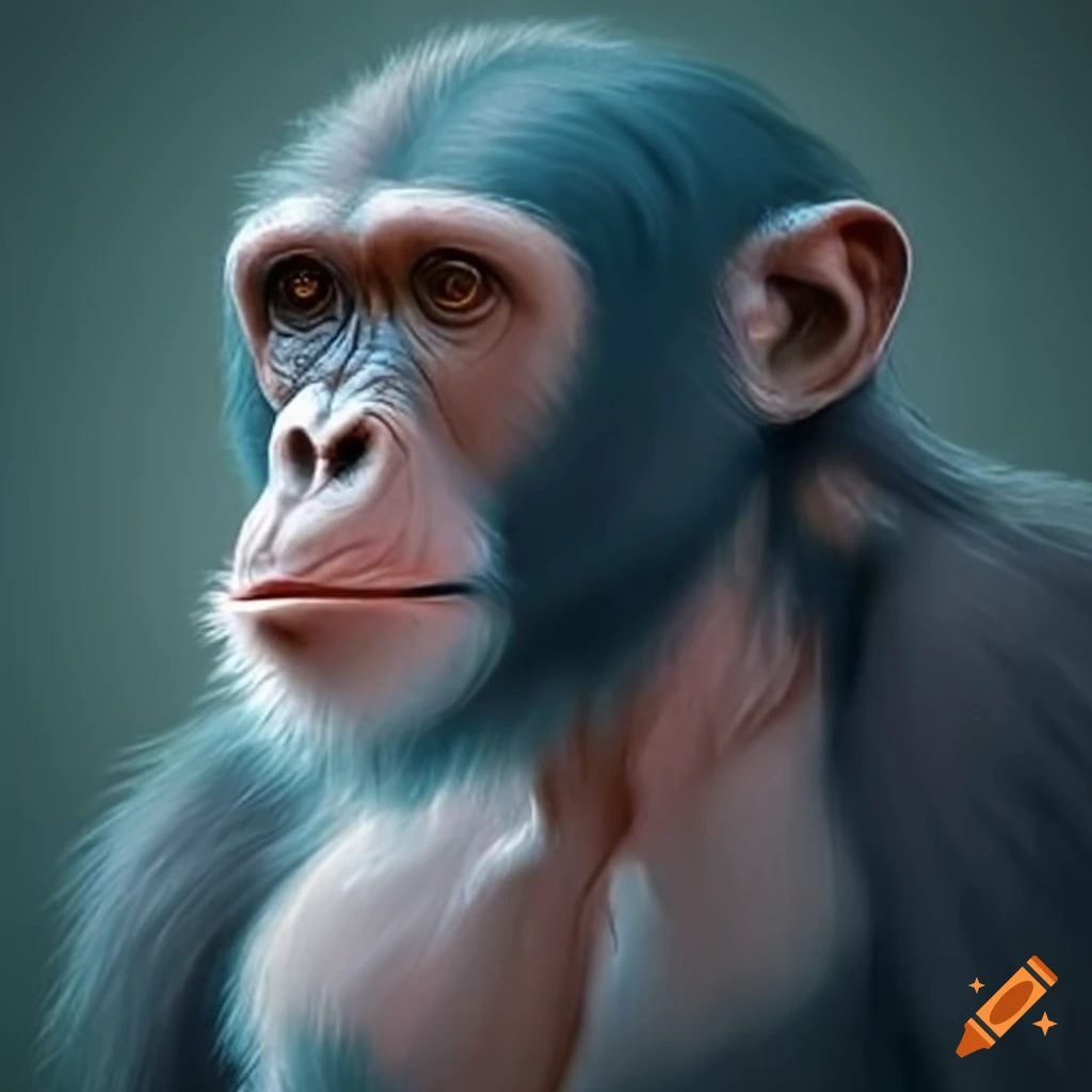 chimpanzee with advanced cognitive abilities