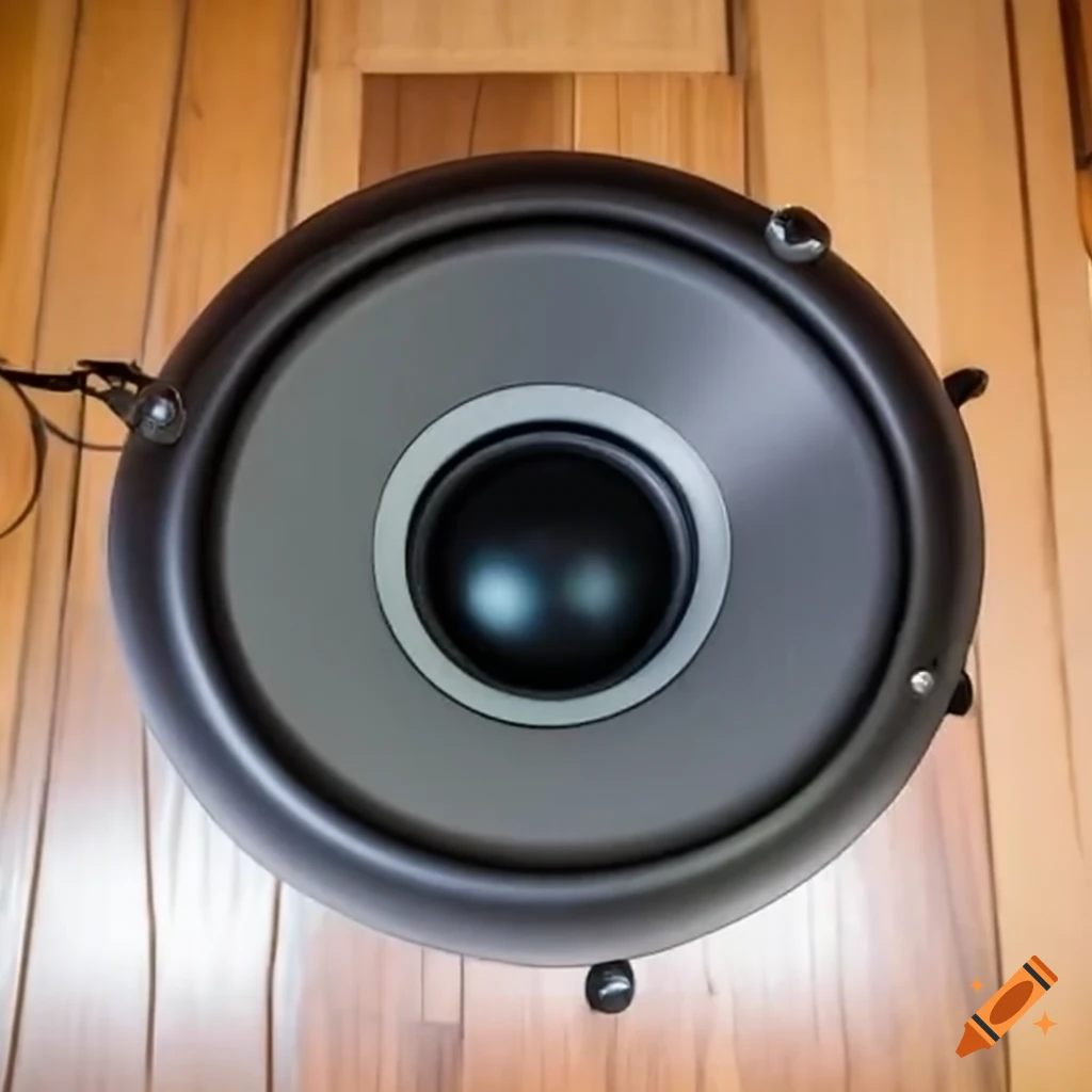 Ceiling fan transformed into a subwoofer on Craiyon