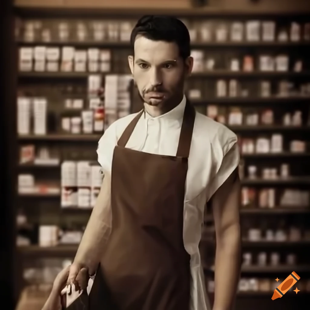 friendly pharmacist in a store
