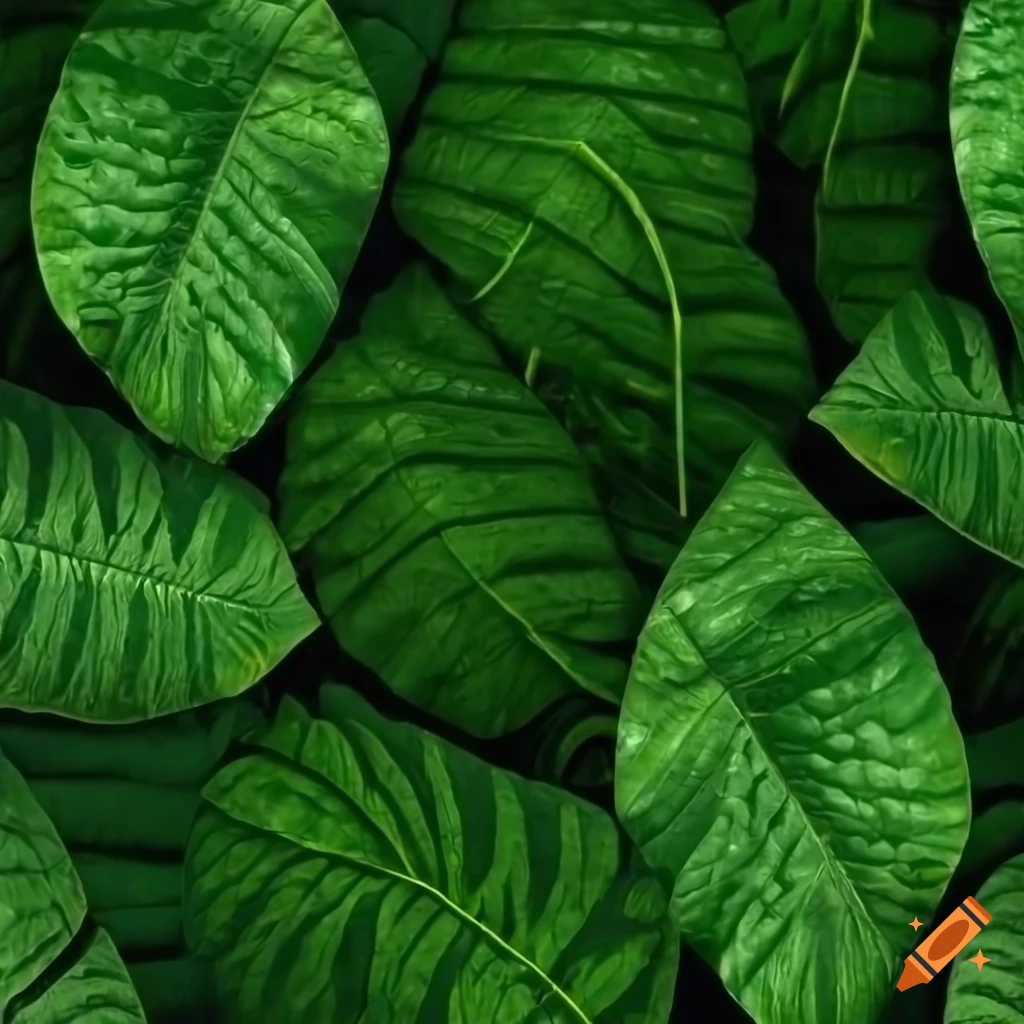 photorealistic texture of jungle leaves