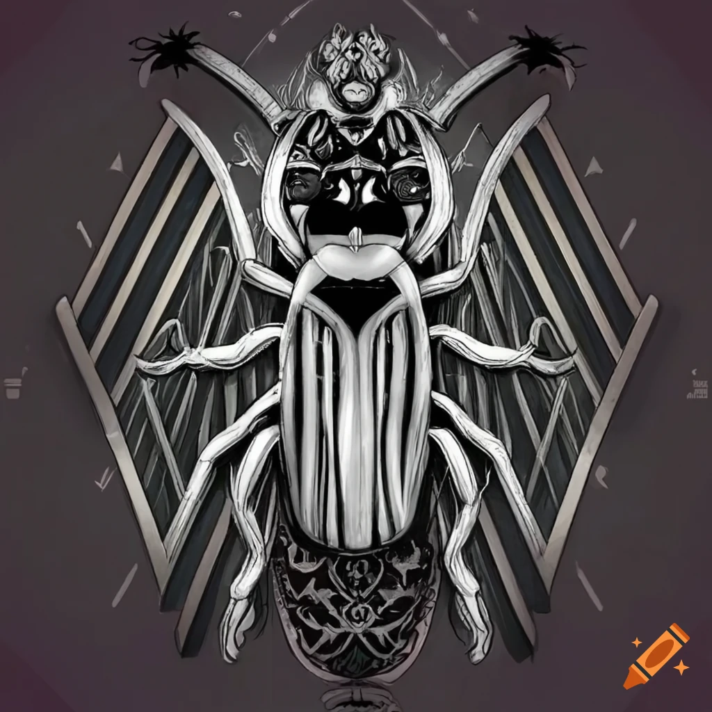 art deco royal beetle logo