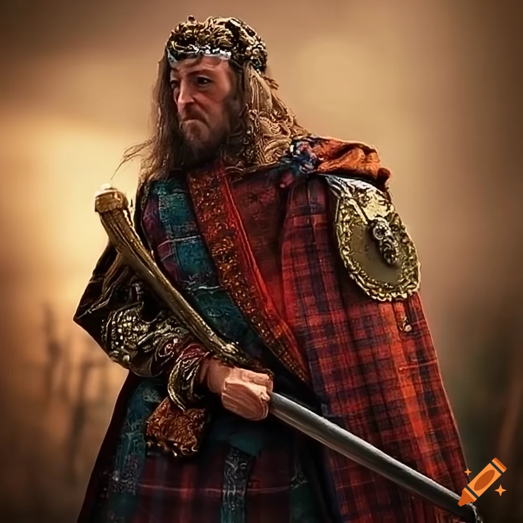 Scottish Jacobite in traditional attire