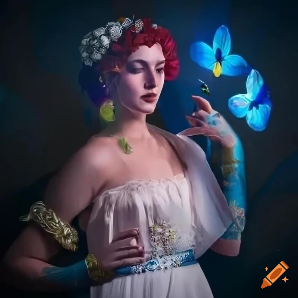 Cosmic interpretation of persephone in greek clothing