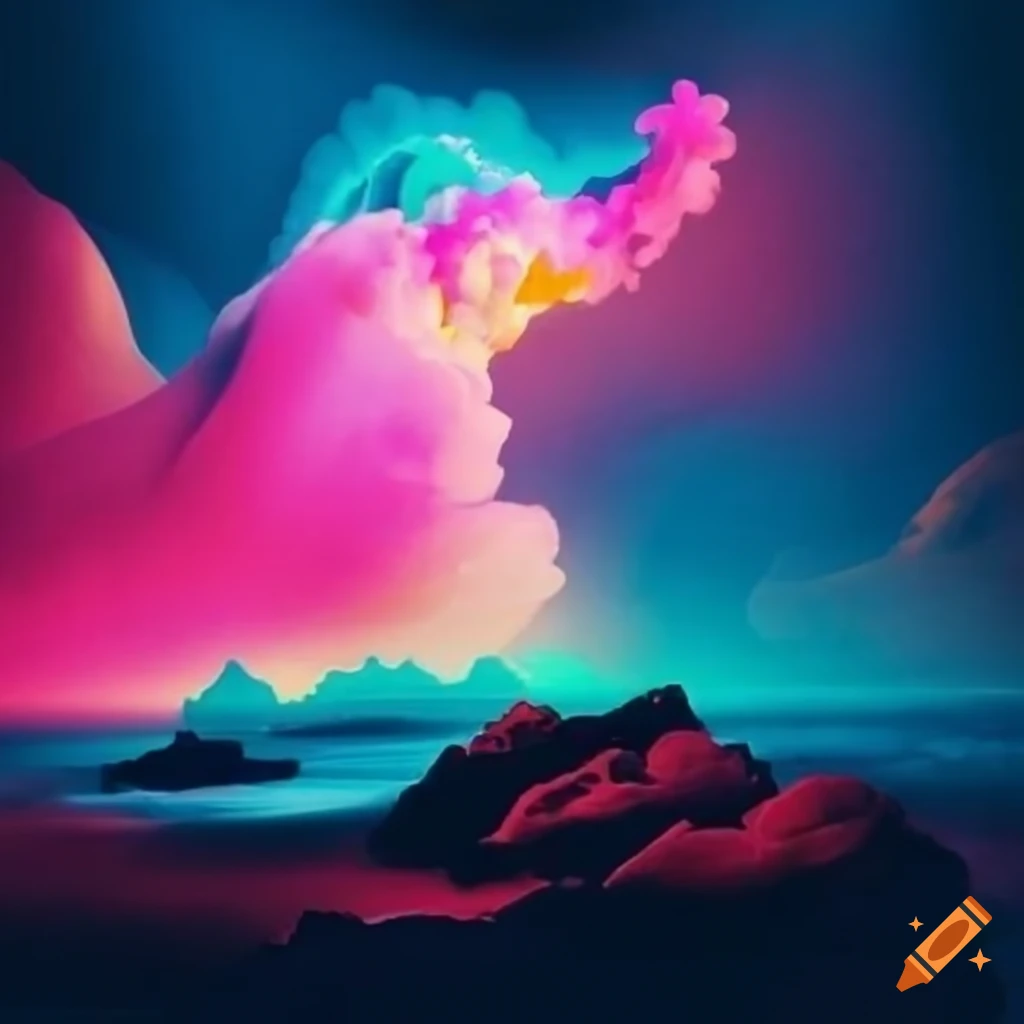 Vibrant Album Cover For Cloud Nine Ep On Craiyon