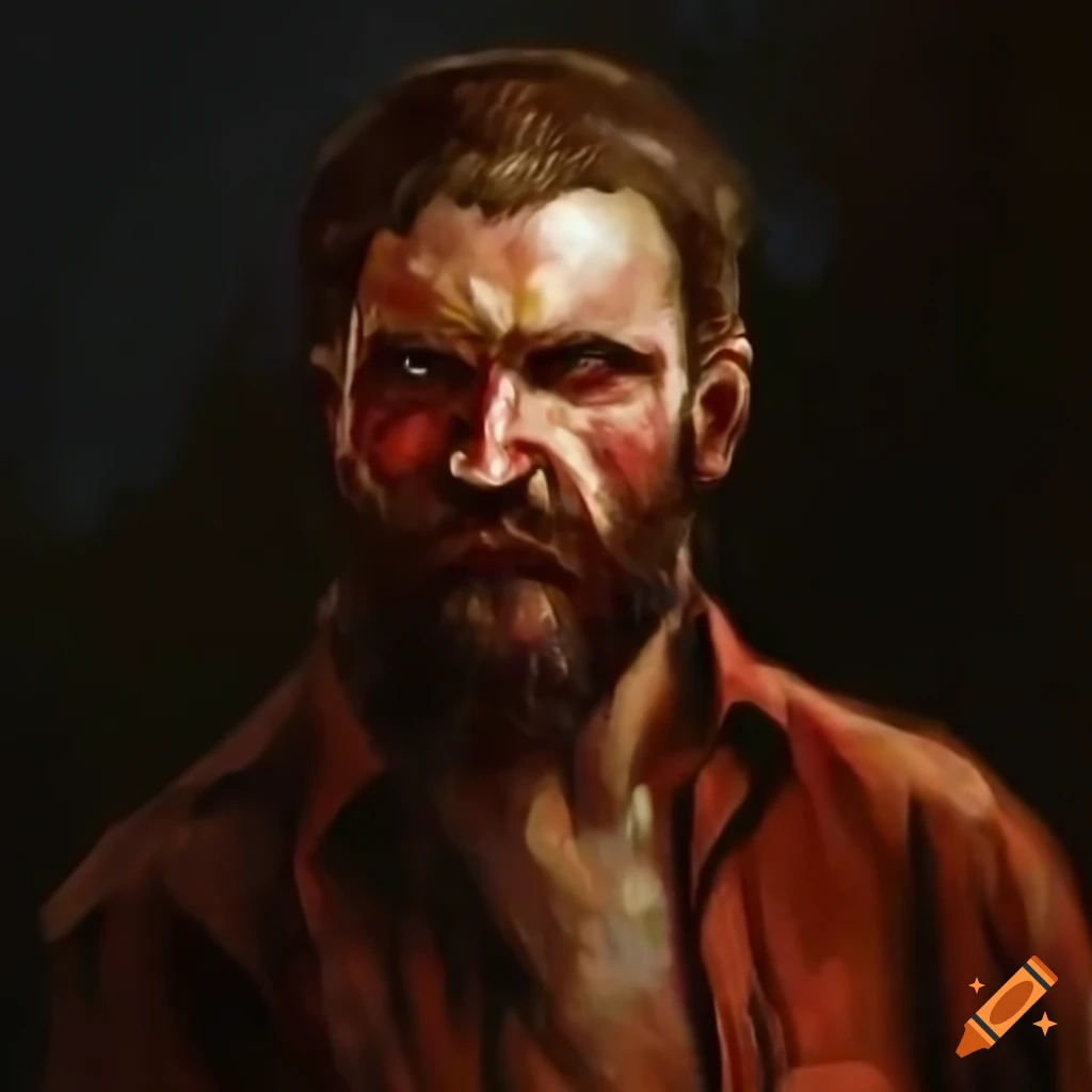 image of a rugged lumberjack in a plaid shirt