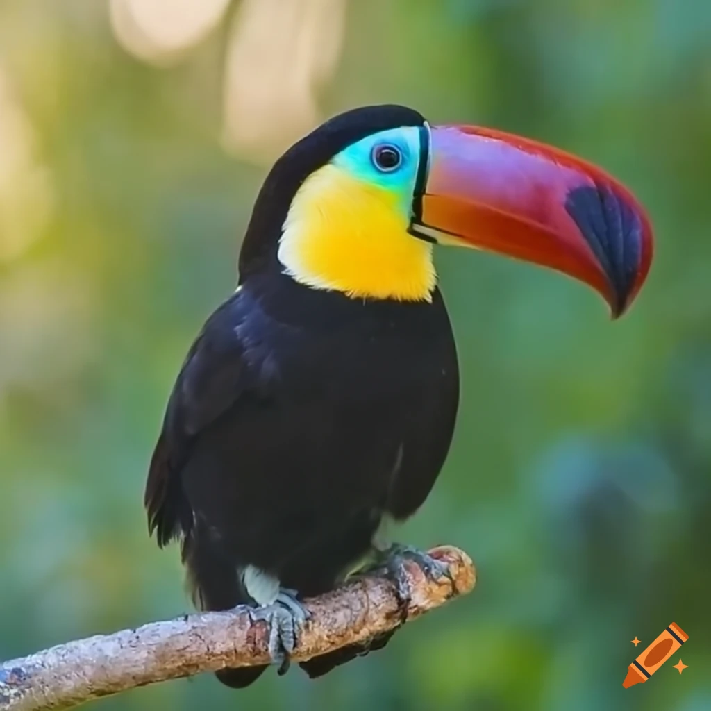 Professional photo of a mini toucan on craiyon