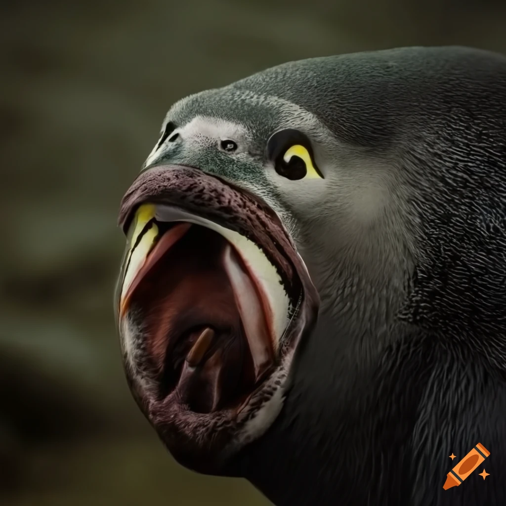 aggressive and dangerous penguin