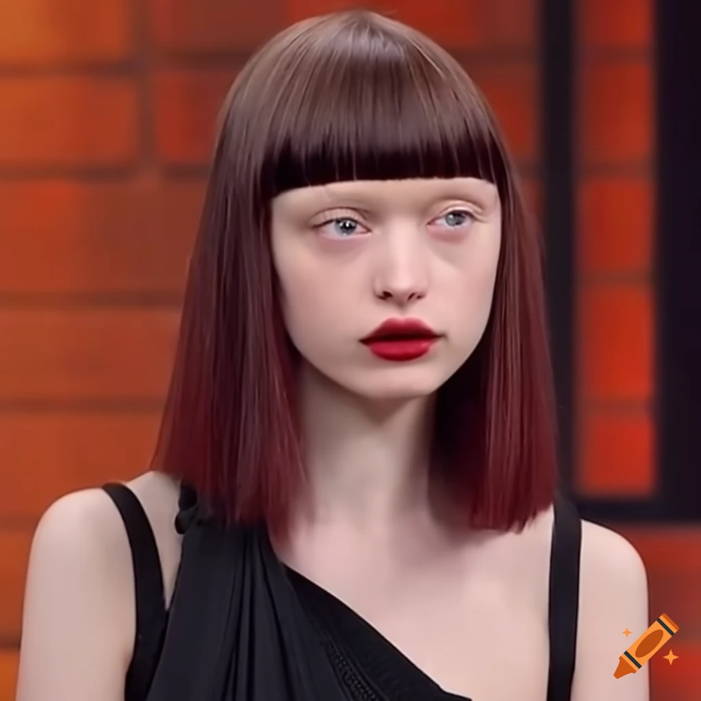 Mia Goth Getting Bangs Trimmed On A Talk Show mia-goth-getting-bangs-trimmed-on-a-talk-show