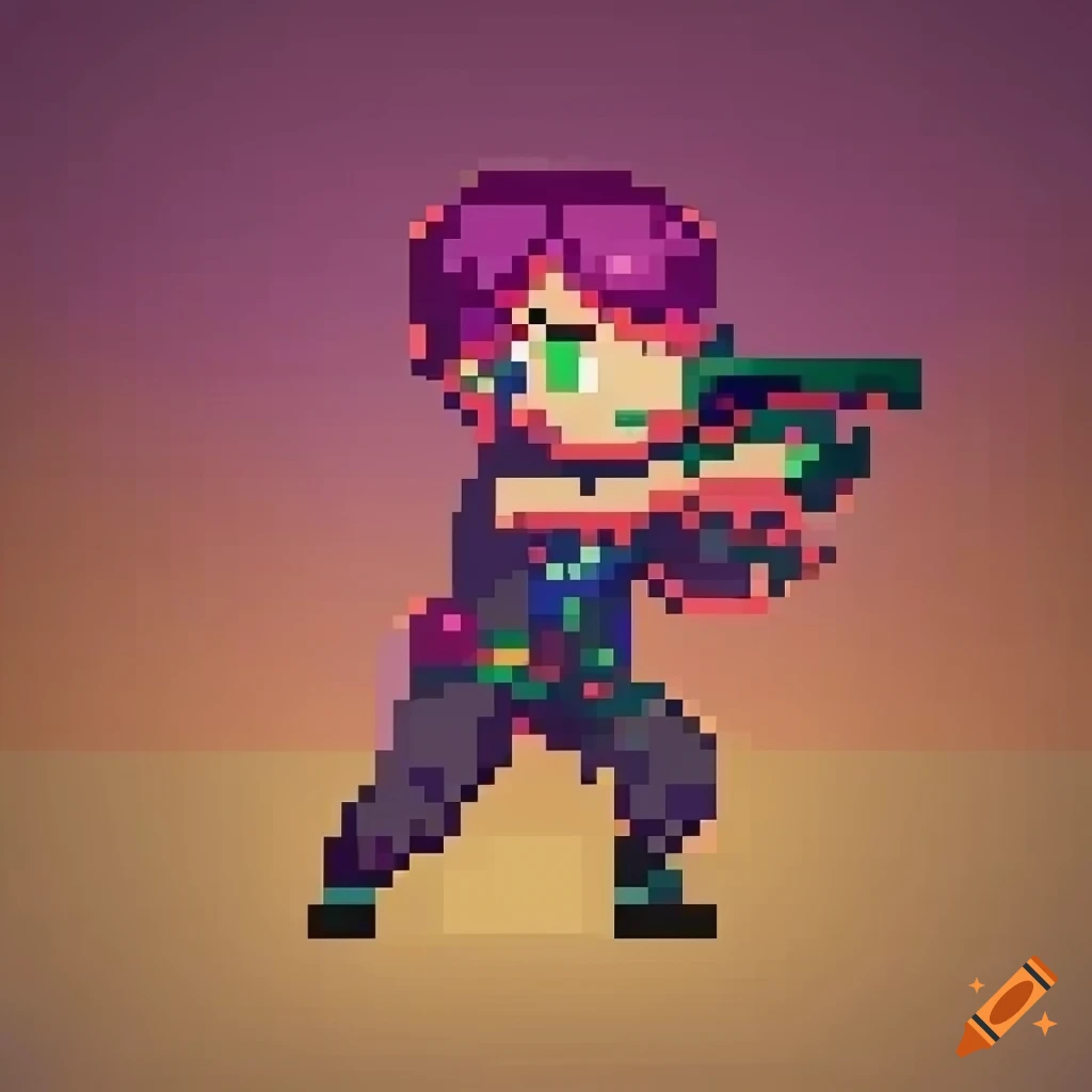 pixel art character for 2D video game