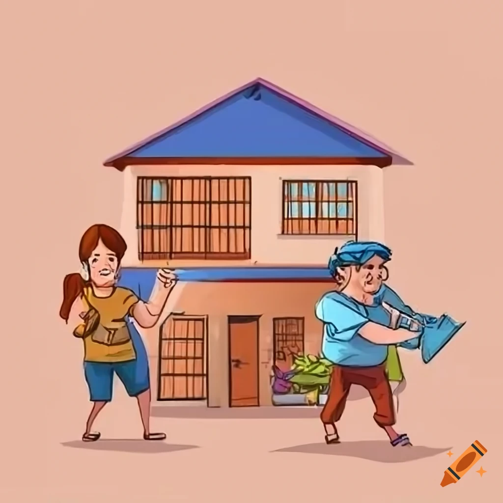 Cartoon group campaigning for barangay and sk elections in the