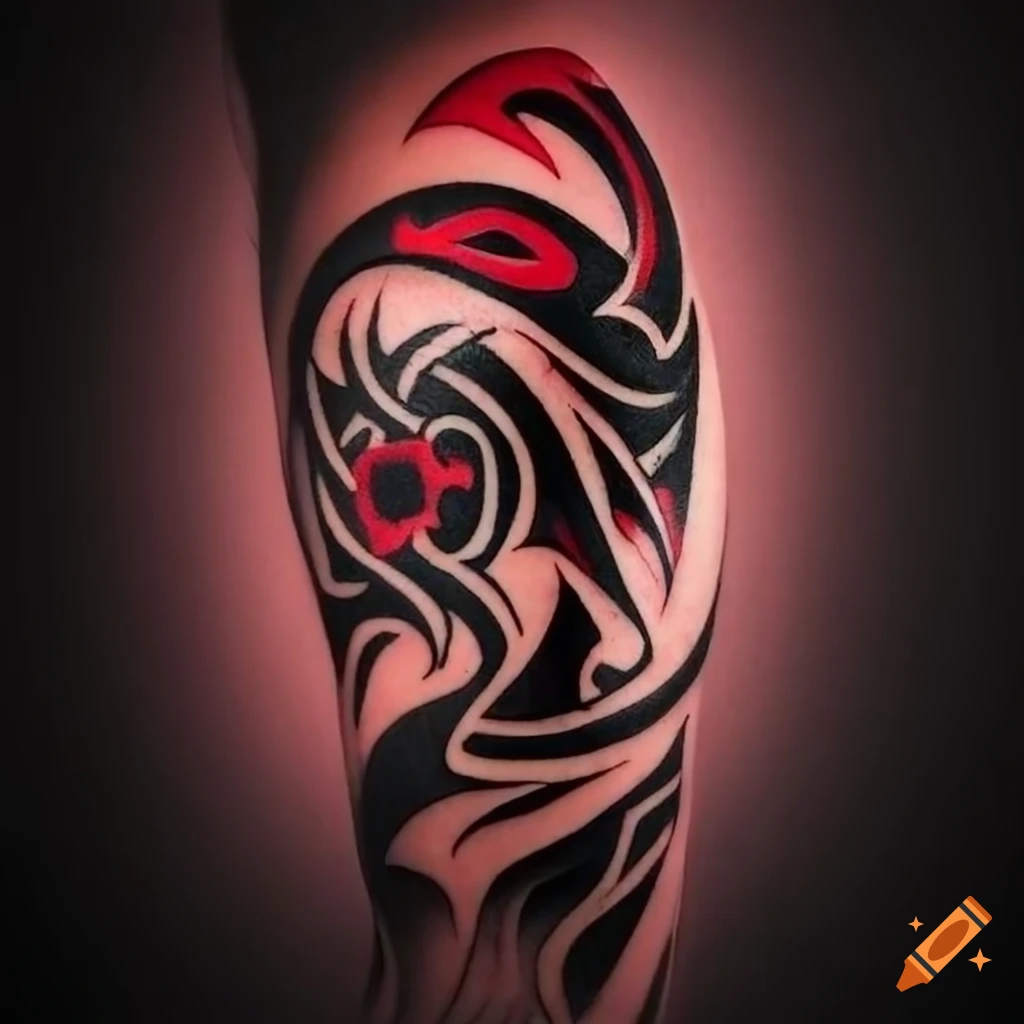 Simple tribal sleeve tattoo stencil on Craiyon, Tattoo Stencil 