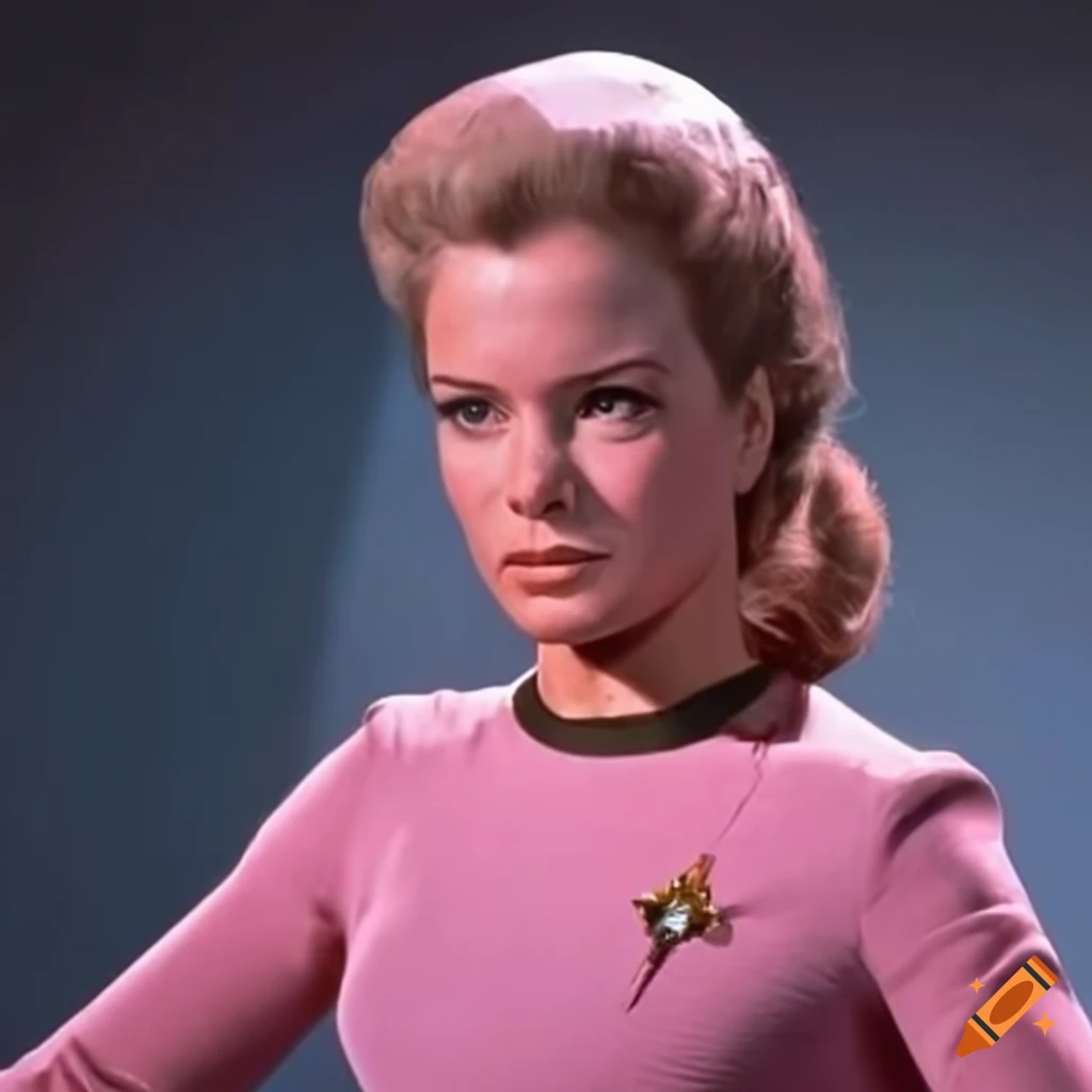 William shatner as captain kirk in a pink dress uniform on Craiyon