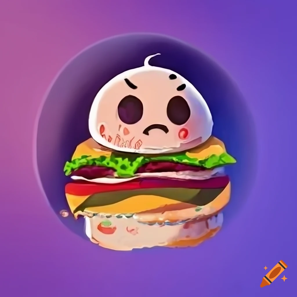 Mouth-watering hamburger on Craiyon