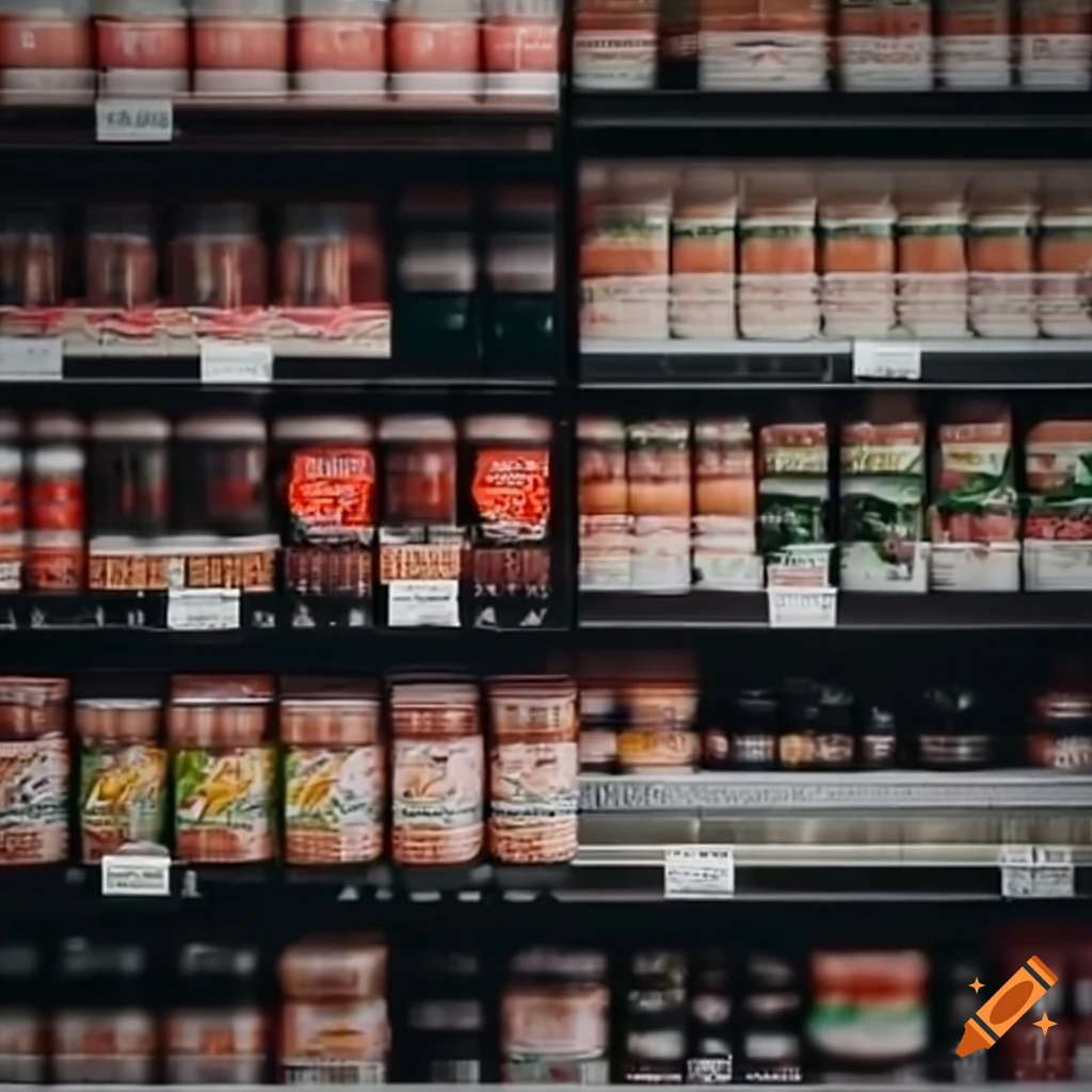 Vintage grocery store aisle in high definition 4k resolution on Craiyon