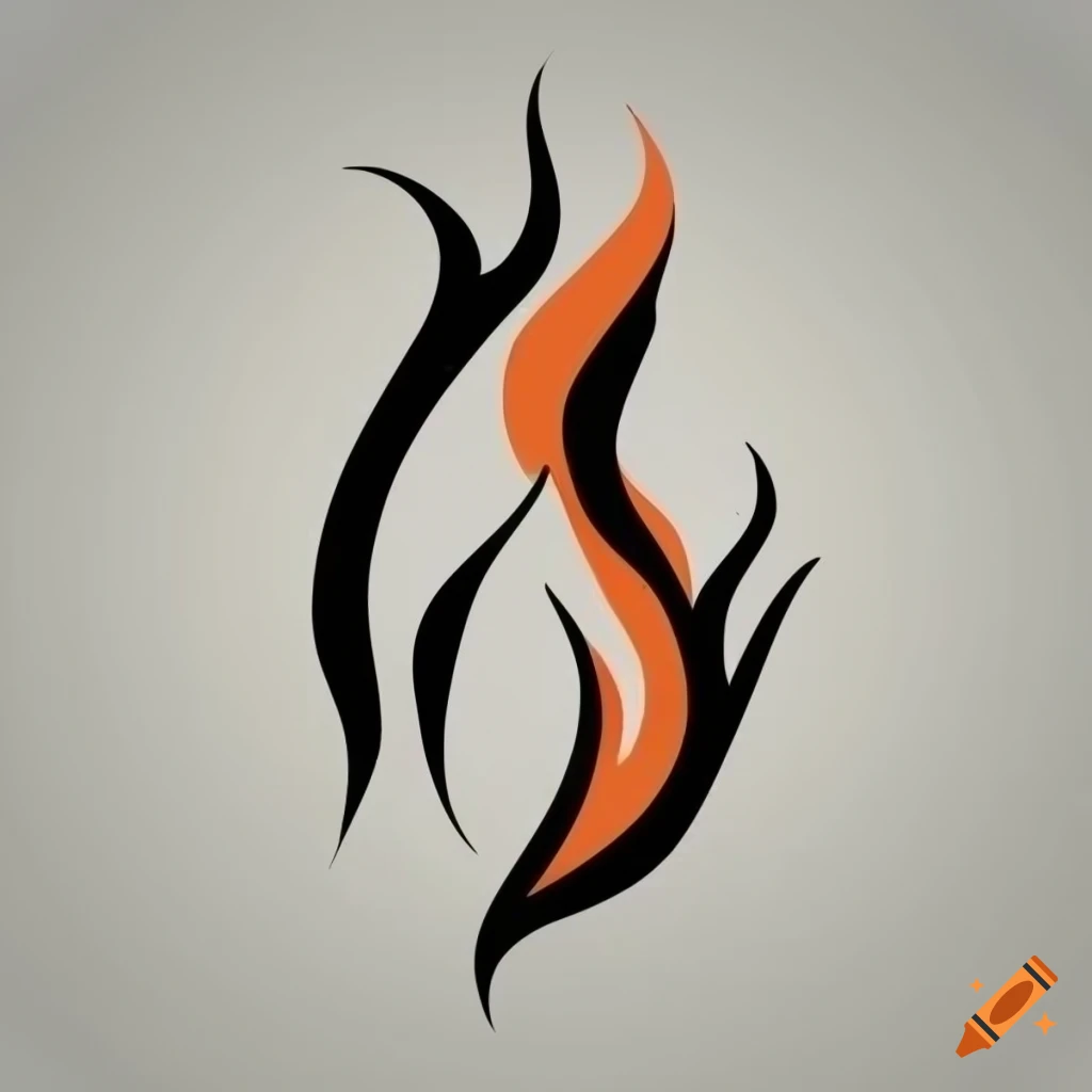 Minimalist logo of company starý kachliar, maker of fireplaces and