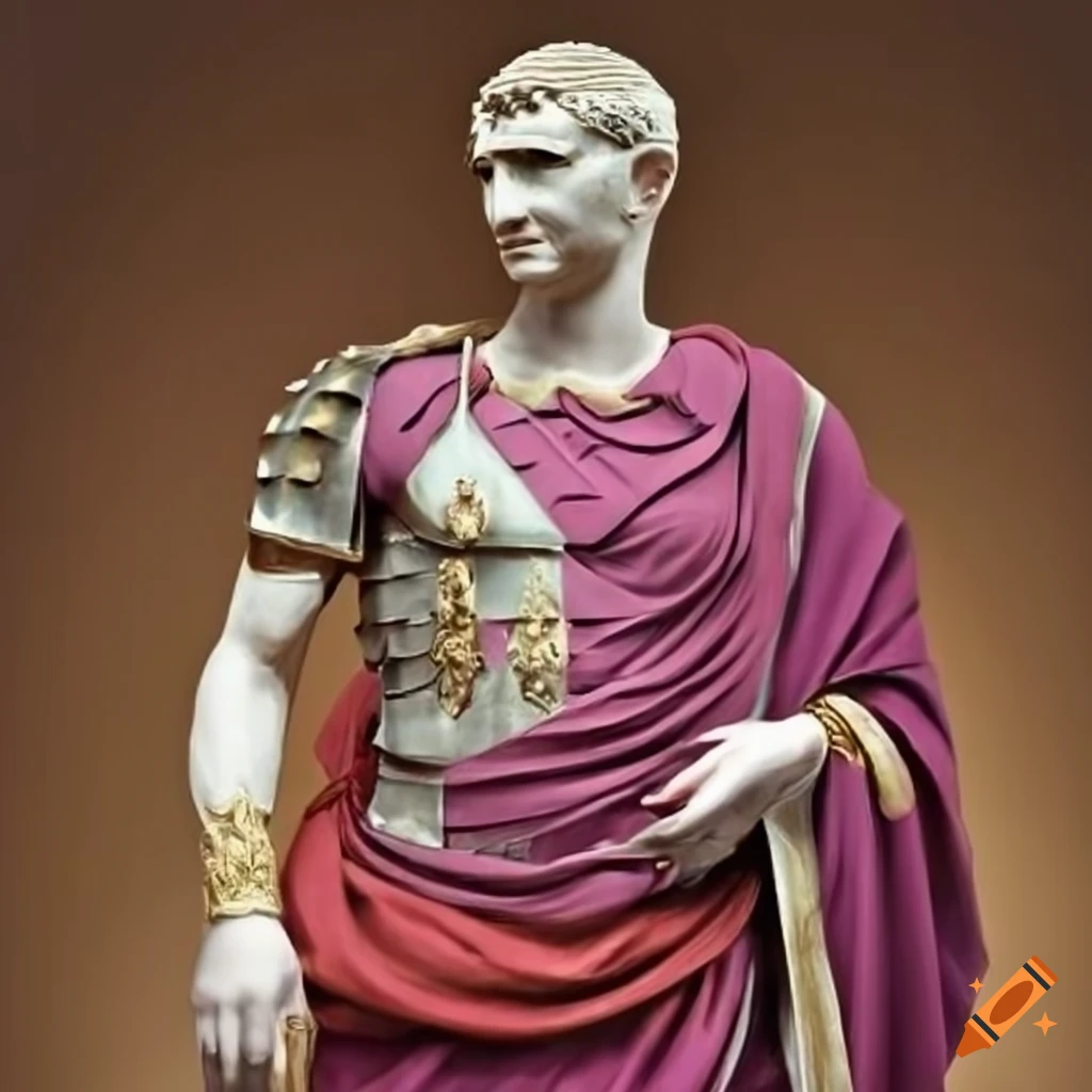 Portrait of emperor trajan in regal attire