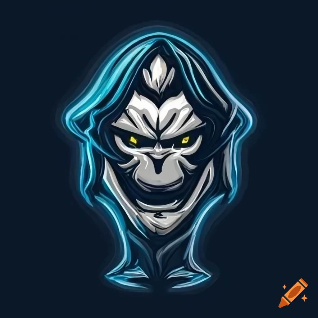Spooky ghost esport mascot logo design By Visink | TheHungryJPEG