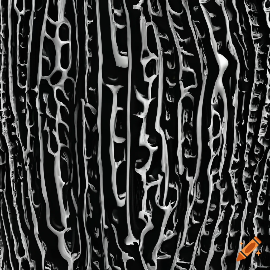 seamless black and white rib texture