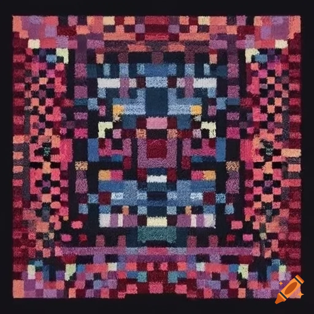 Pixel Art Velvet Carpet On Craiyon