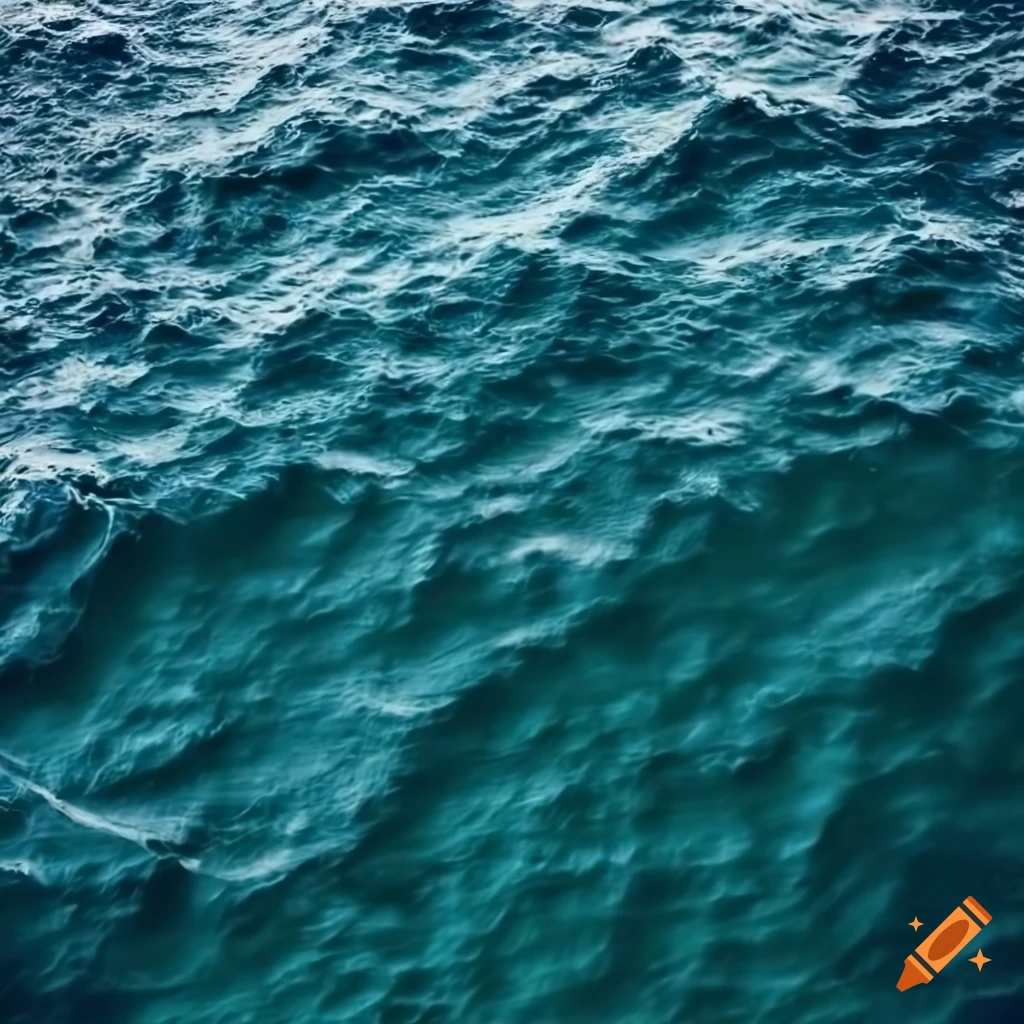 texture of a turbulent sea