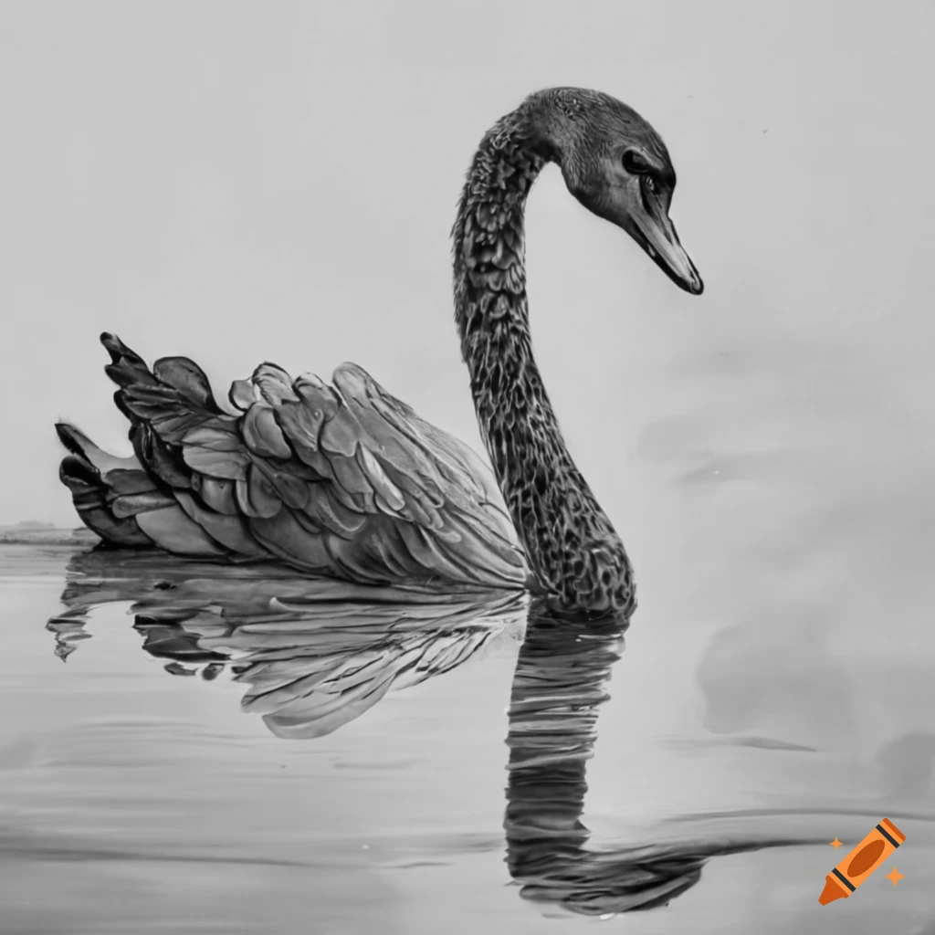 Swan Drawing Stock Photos and Images - 123RF