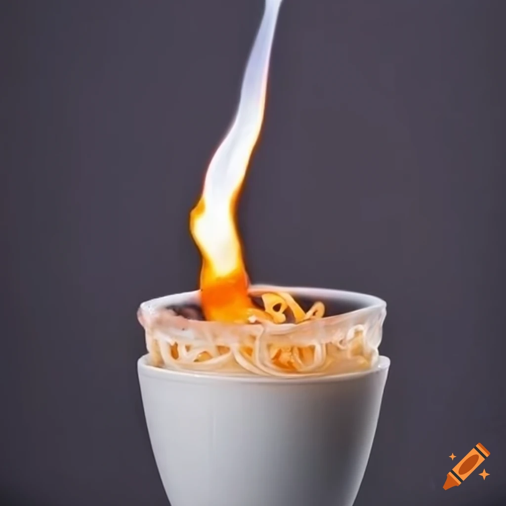 spicy ice noodles in a cup